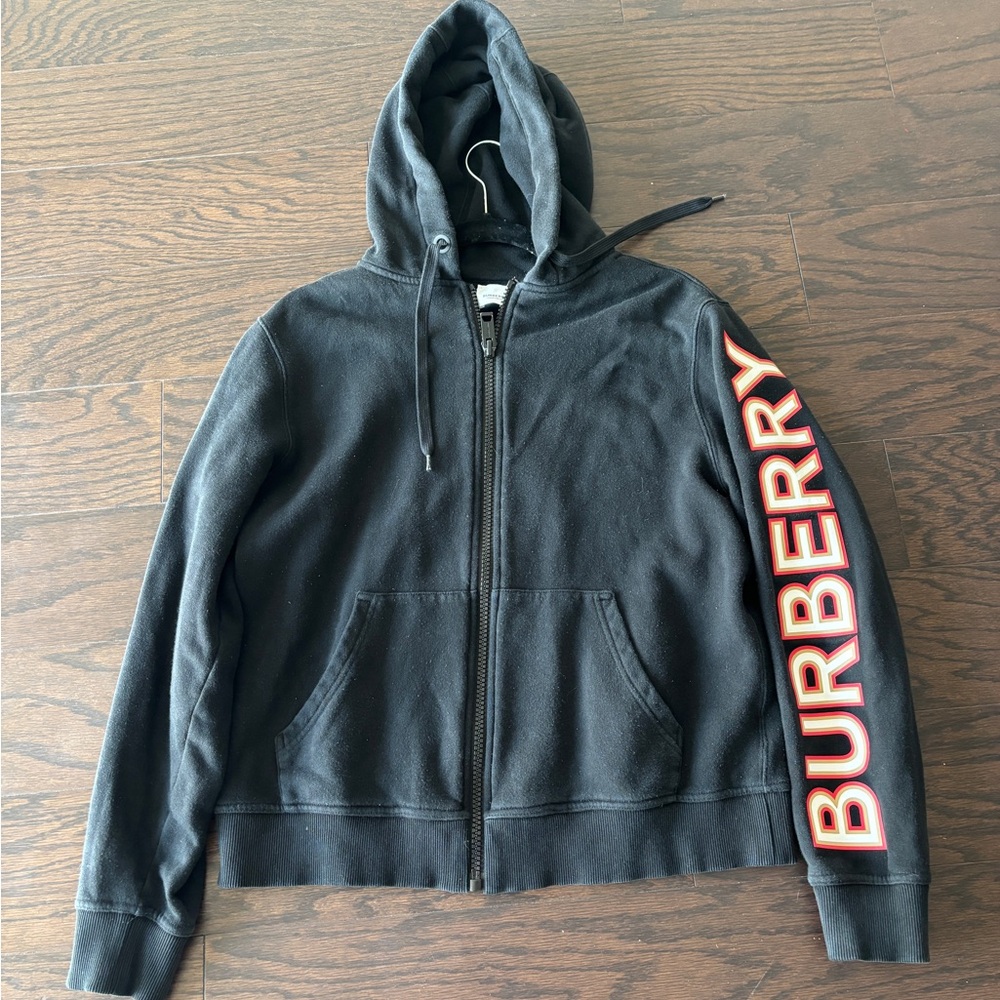 Burberry Black Zip-Up Jacket